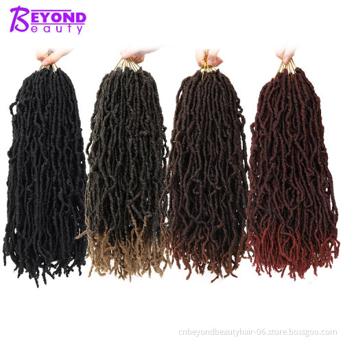 aliexpress Best Nu faux Locs Crochet Hair Most Natural Faux Locs Crochet Braid 100% Premium Fiber Synthetic Hair African Roots